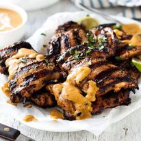 Coconut Marinated Grilled Chicken - the coconut marinade infuses the chicken with rich flavour and tenderises the meat. And the sauce is incredible!