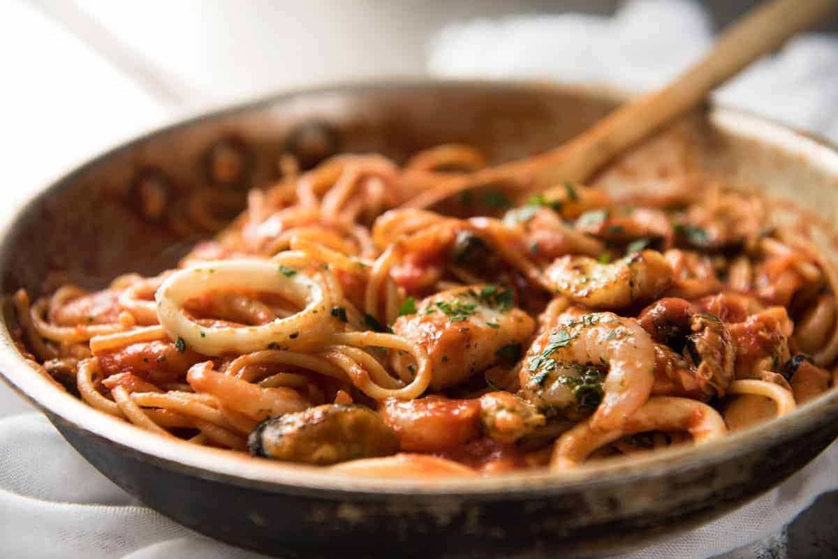 Seafood spaghetti