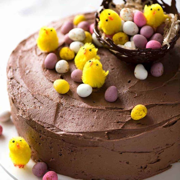 Easy Chocolate Cake for Easter