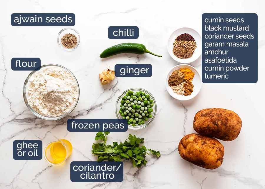 Samosa ingredients