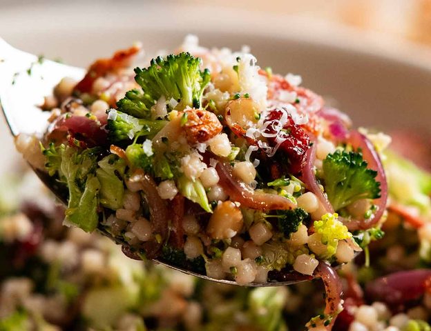 Broccoli Pearl Crunch Salad